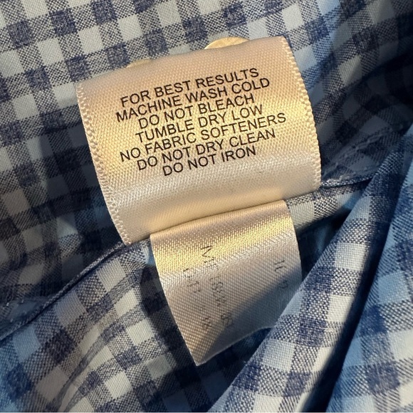 Peter Millar Shirt Mens L Long Sleeve Button Up Plaid  Polyester (c6 - Picture 6 of 13